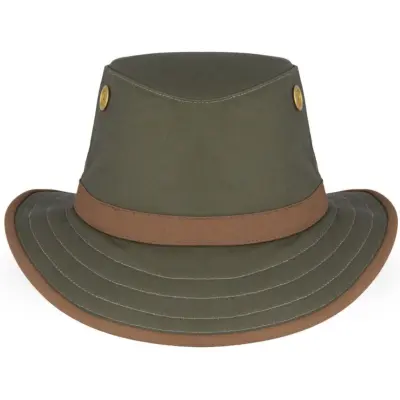 Tilley TWC7 Outback Waxed Cotton Green/British Tan