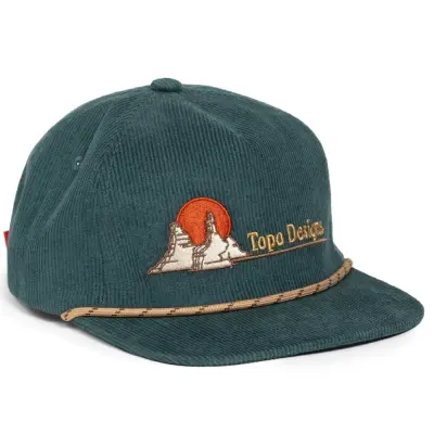 Topo Designs Corduroy Trucker Hat - Oasis Forest