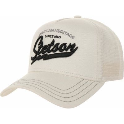 Stetson Unisex Trucker Cap American Heritage Classic White