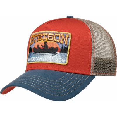 Stetson Trucker Cap Canoe Blue/Red