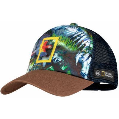 Buff Trucker Cap Scarlet Macaw