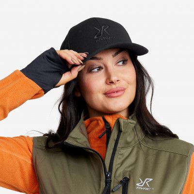 Trucker Cap Unisex Black, Storlek:One Size