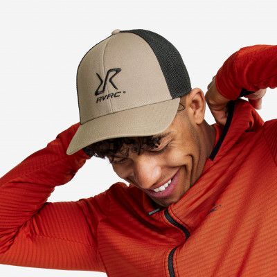 Trucker Cap Unisex Khaki, Storlek:One Size - Accessoarer>Mössor&Kepsar