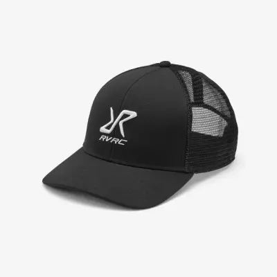 Trucker Snapback Cap Unisex Black, Storlek:One Size