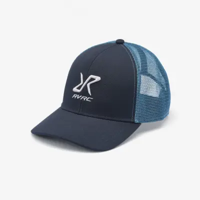 Trucker Snapback Cap Unisex Navy, Storlek:One Size
