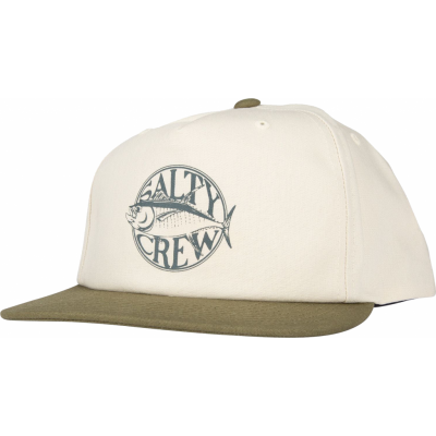 Salty Crew Tuna Time 5 Panel Cream/Military