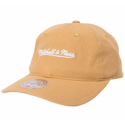 Washed Cotton Dad Hat Strapbac, Curry, Onesize,  Ness