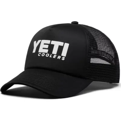 Yeti Coolers Mid Pro Foam Trucker Hat Black