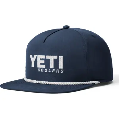 Yeti Flat Brim Rope Hat Navy
