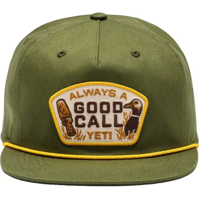Yeti Good Call Flat Brim Rope Hat Dark Green
