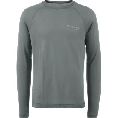 Klättermusen Men's Groa Longsleeve Tee Teal Grey