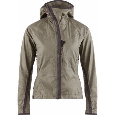 Klättermusen Women's Ansur Hooded Wind Jacket Dusty Green