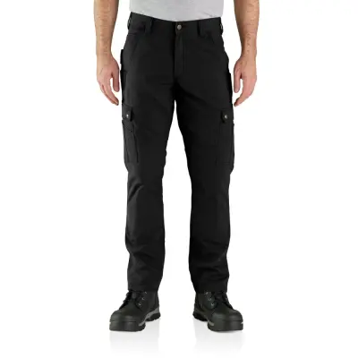 Carhartt Workwear M's Relaxed Straight Ripstop Double Front Cargo Pant Black
