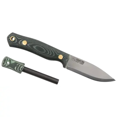 Casström No.8 SFK Grön Micarta med Tändstål