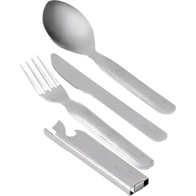Easy Camp Travel Cutlery Deluxe Black & Grey