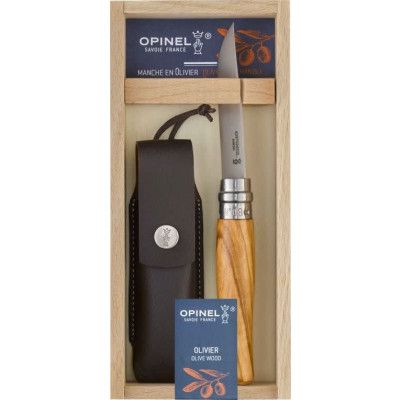 Opinel Olive Wood No08 + sheath NoColour