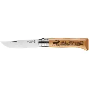 Opinel N.08 Animalia Oak Wood