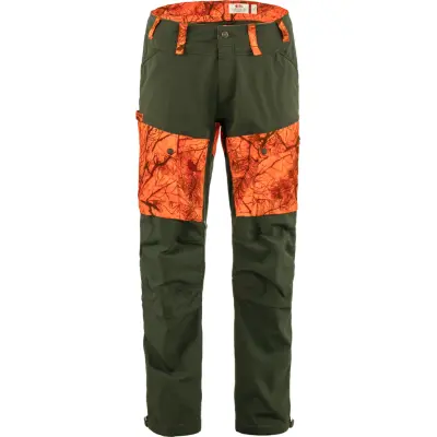 Fjällräven Men's Lappland Hybrid Trousers Orange Multi Camo-Deep Forest