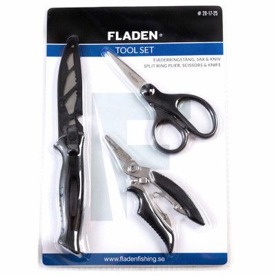 Fladen verktygskit (kniv, tång, sax)