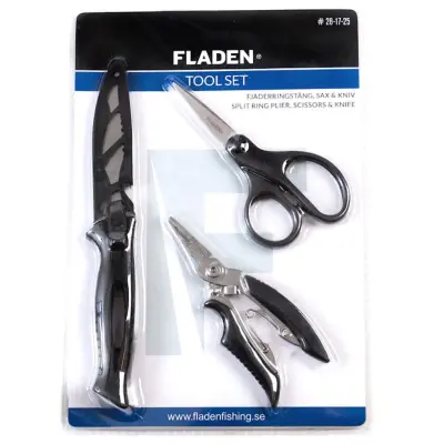 Fladen verktygskit (kniv, tång, sax)