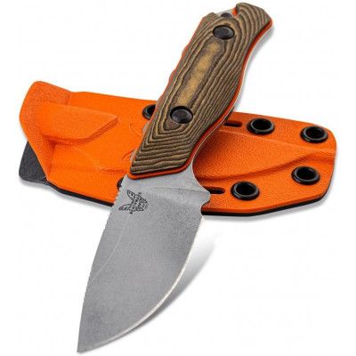 Benchmade Hidden Canyon Hunter With Richlite Handle Orange