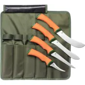 Øyo Hunting Knives 4 Psc Green/Orange