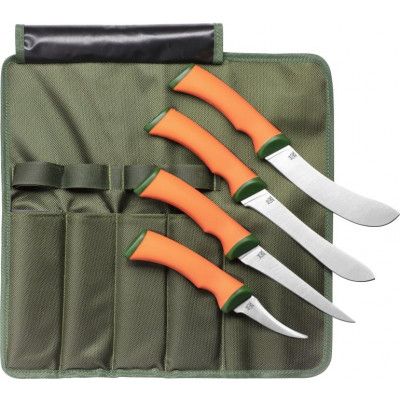 Øyo Hunting Knives 4 Psc Green/Orange