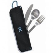 Hydro Flask Flatware Set Stainless With Pouch Black