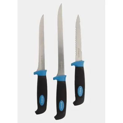 Kinetic Ss Filleting Knife Set, Black/Blue, No Size,  Verktyg Och Tillbehör