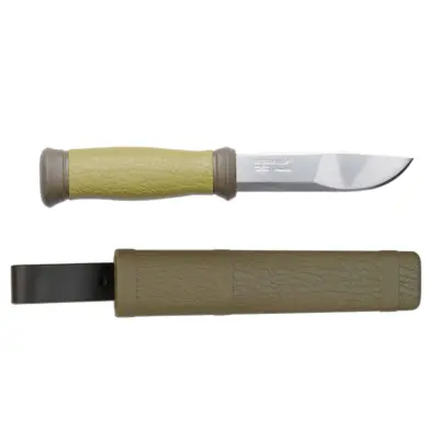 Morakniv 2000 Jakt-&Fiskekniv Olivgrön