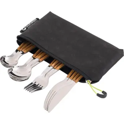 Outwell Pouch Cutlery Set Deluxe Brown
