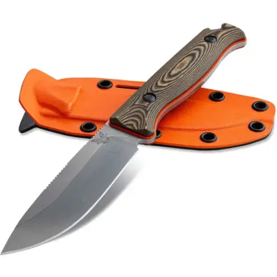 Benchmade Saddle Mountain Skinner With Richlite Handle Orange
