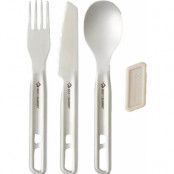 Sea To Summit Detour Stainless Steel Cutlery Set 3 Piece Stainless Steel Grey