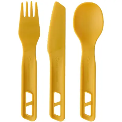 Sea To Summit Passage Cutlery Set 3 Pieces Arrowwood Yellow