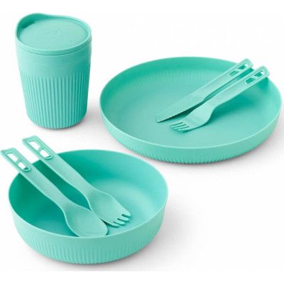 Sea To Summit Passage Dinnerware Set 7 Piece Aqua Sea Blue