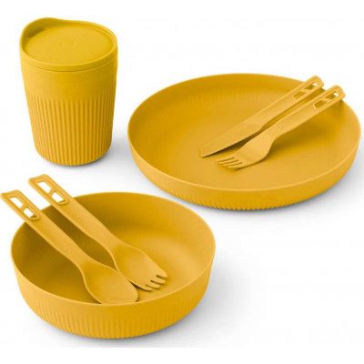 Sea To Summit Passage Dinnerware Set 7 Piece Arrowwood Yellow