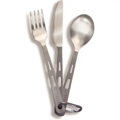 Optimus Titanium 3-piece Cutlery Set Titanium