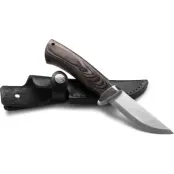 Øyo Tuv Knife with Leather Sheath Olive/Black