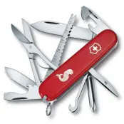 Victorinox Fickkniv Fisherman-Logo Original Swiss Army 91 Mm Röd Med Fisk-Inlägg