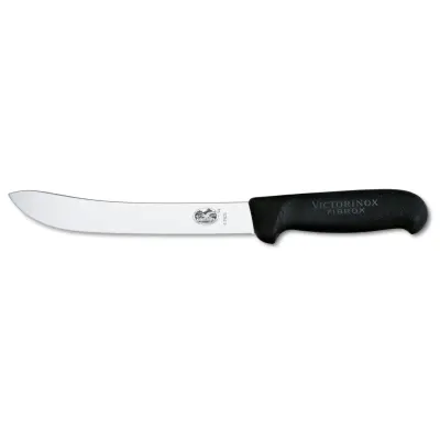 Victorinox Slaktkniv 20 cm med tungt stelt blad, Svart Fibrox