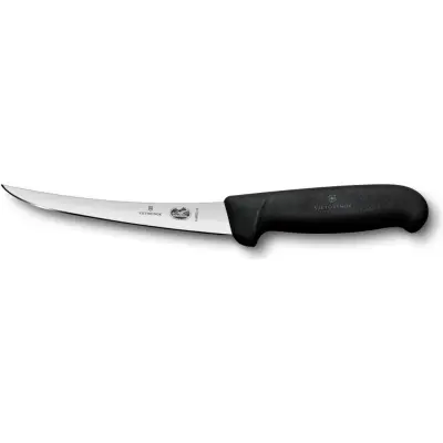Victorinox Urbeningskniv 15 cm Svart Fibrox med smalt svängt skär
