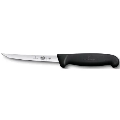 Victorinox Urbeningskniv 15cm svart Fibrox, rakt extra smalt blad