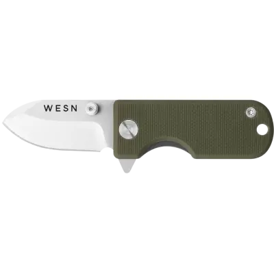 WESN Microblade OD Green G10 X Titanium