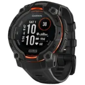 Garmin Instinct 3 45 mm Solar Svart med Svart Armband
