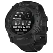 Garmin Instinct® 3 45 mm Solar Tactical Edition Svart med Svart Armband