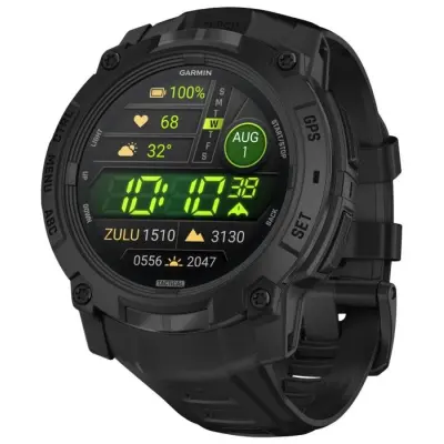 Garmin Instinct® 3 50 mm AMOLED Tactical Edition Svart med Svart Armband