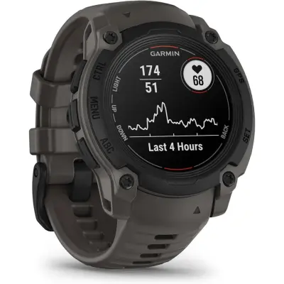 Garmin Instinct E, 40 Mm Black Bezel With Charcoal Band