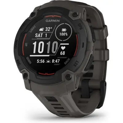 Garmin Instinct E, 45 Mm Black Bezel With Charcoal Band