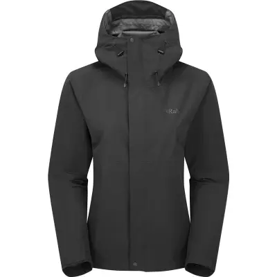 Rab Downpour Jacket Wmns Black Black 14