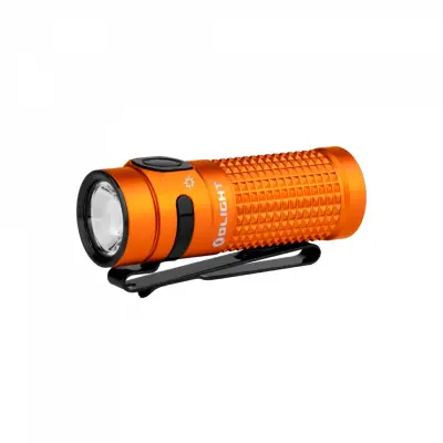 Ficklampa Olight Baton 4 - 1300 lm / 63 mm / Laddbar, Orange